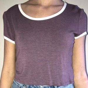 •light purple cropped top•